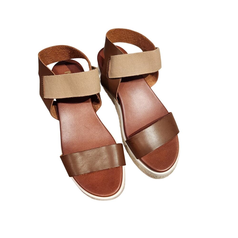 NWOB (Display Pair) Mia Candace Platform Espadrilles Sandal Sz 8 Tan And Brown - Picture 5 of 8